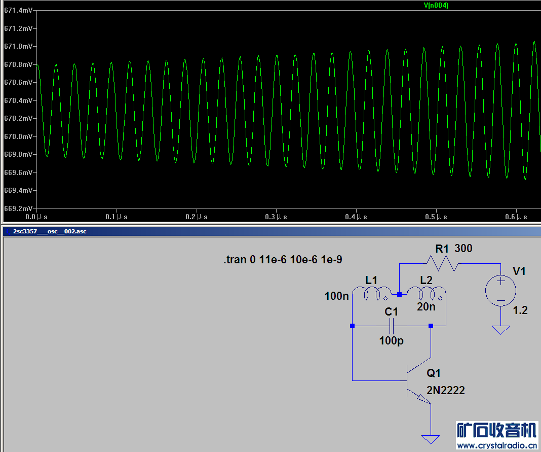 Pspice 和 LTspice 的比较 最简单的振荡电路之一 〓晶体管与集成〓 矿石收音机论坛 Powered by Discuz!