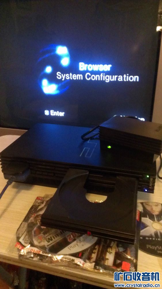 经典SONY PS2 SCPH-30001型硬盘加光盘游