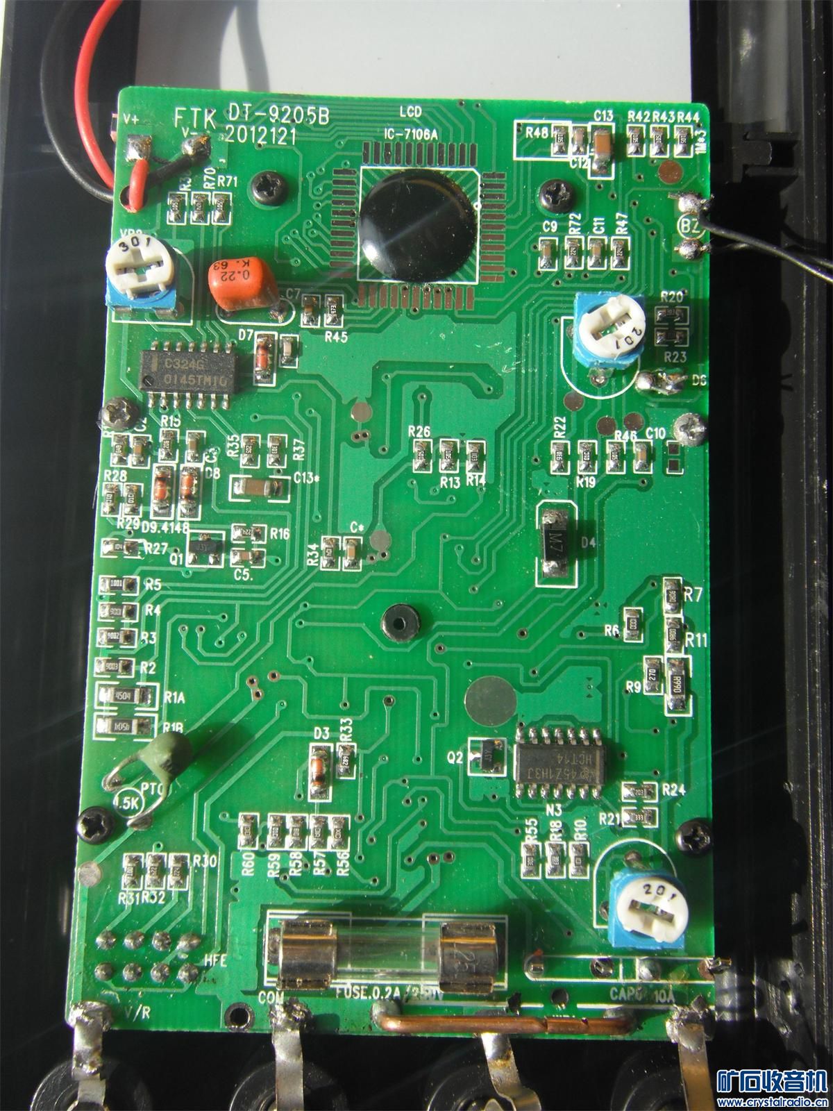 求助:万用表用电阻档误测220v交流电压损坏 -