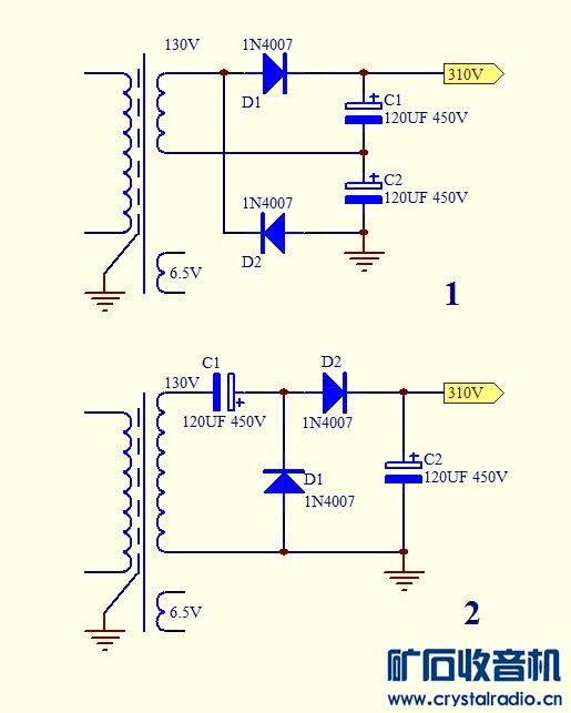 高压倍压整流试验,效果还不错。 - 〓电子管技术区〓 - 矿石收音机论坛