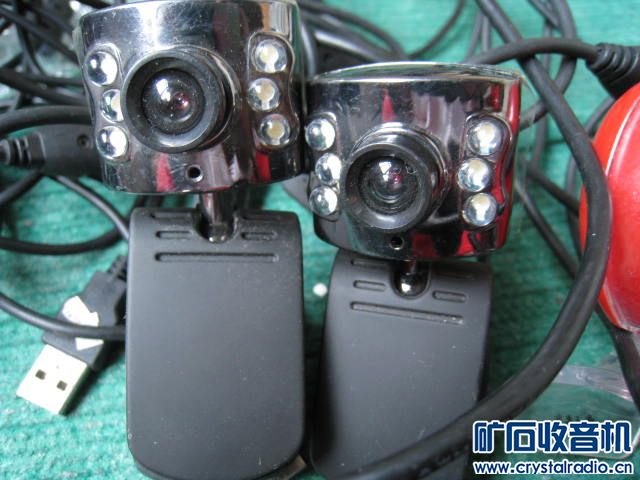 10个电脑摄像头 50元 4个12V坏电源10元 - 〓
