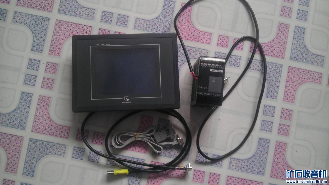 威纶通触摸屏+VIGOR PLC 送自制触屏编程线