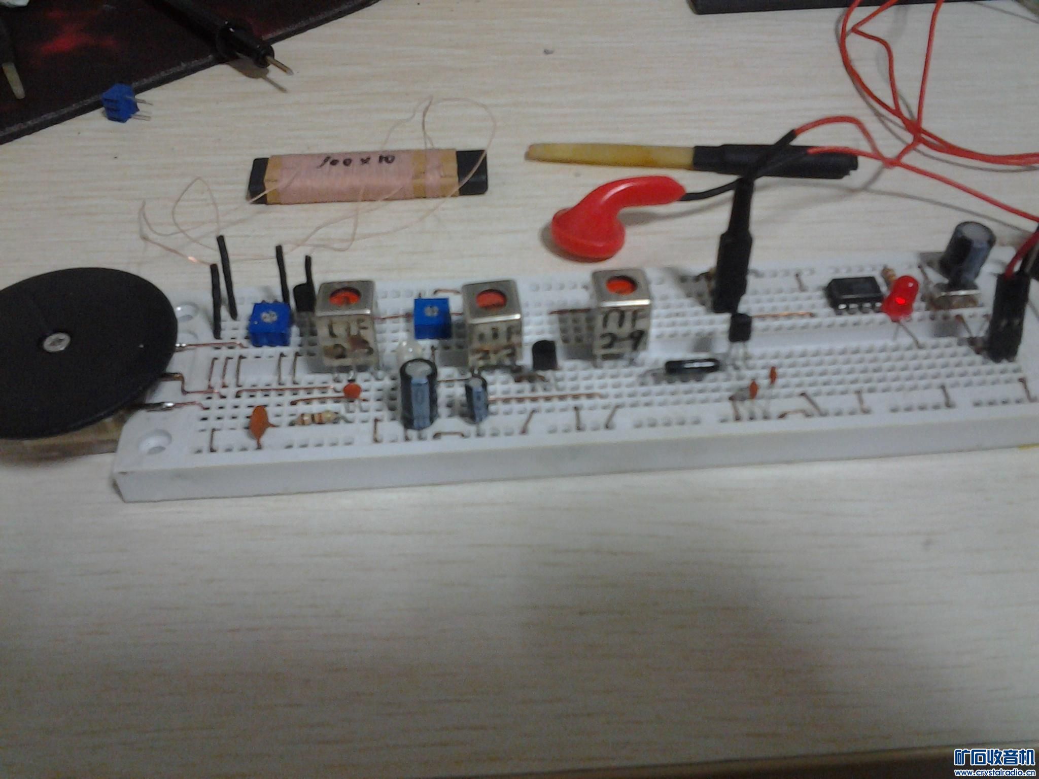 三管超外差AM收音机【面包板搭建】 - 〓晶体