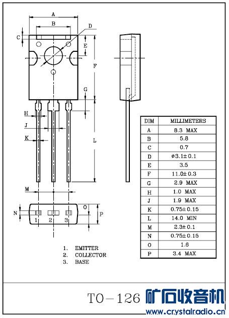 13003 同样的TO-126封装 管脚定义不同 - 〓晶