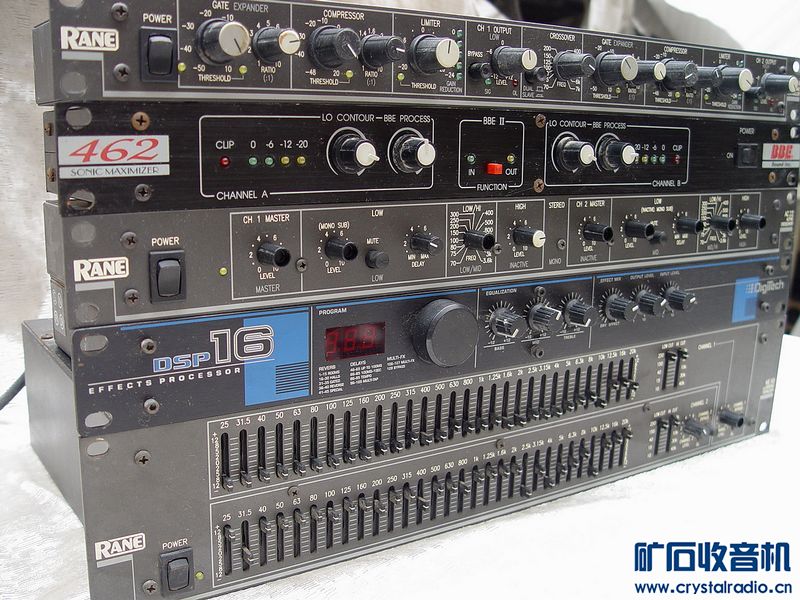 RANE 双30段均衡器,DSP16效果器,BBE激励器