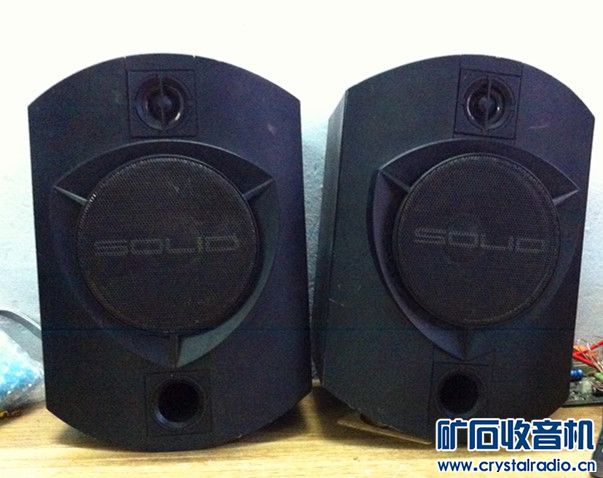 SOLID音箱 小音箱书架音响喇叭 一对 日本原产