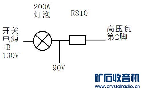 海信HDP2907M显像管彩电屡烧行管,串接200