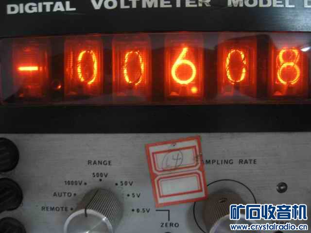 进口老辉光数码管电压表一台