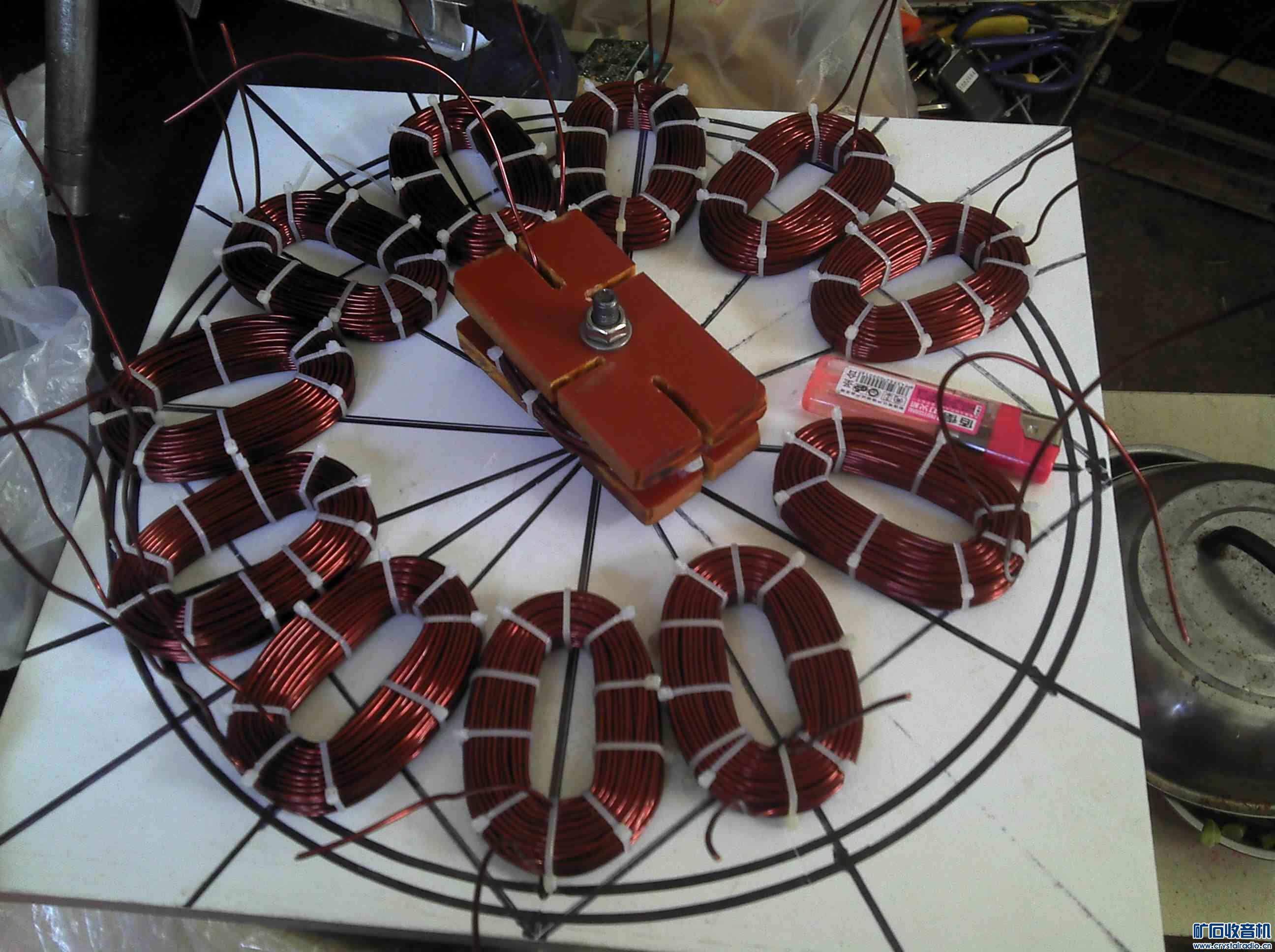 做了个无铁芯发电机300MMX6MM - 第2页 - 〓