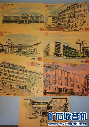 手绘西北轻工业学院 怀念当年追过的女孩。