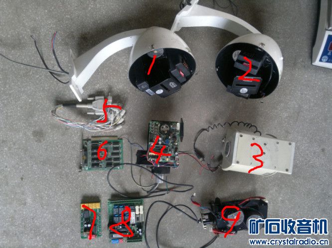 垃圾分类出一:云台、球机、控制板、采集卡、