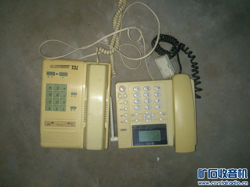两个电话座机一个有线 一个无线 - 〓新人交换