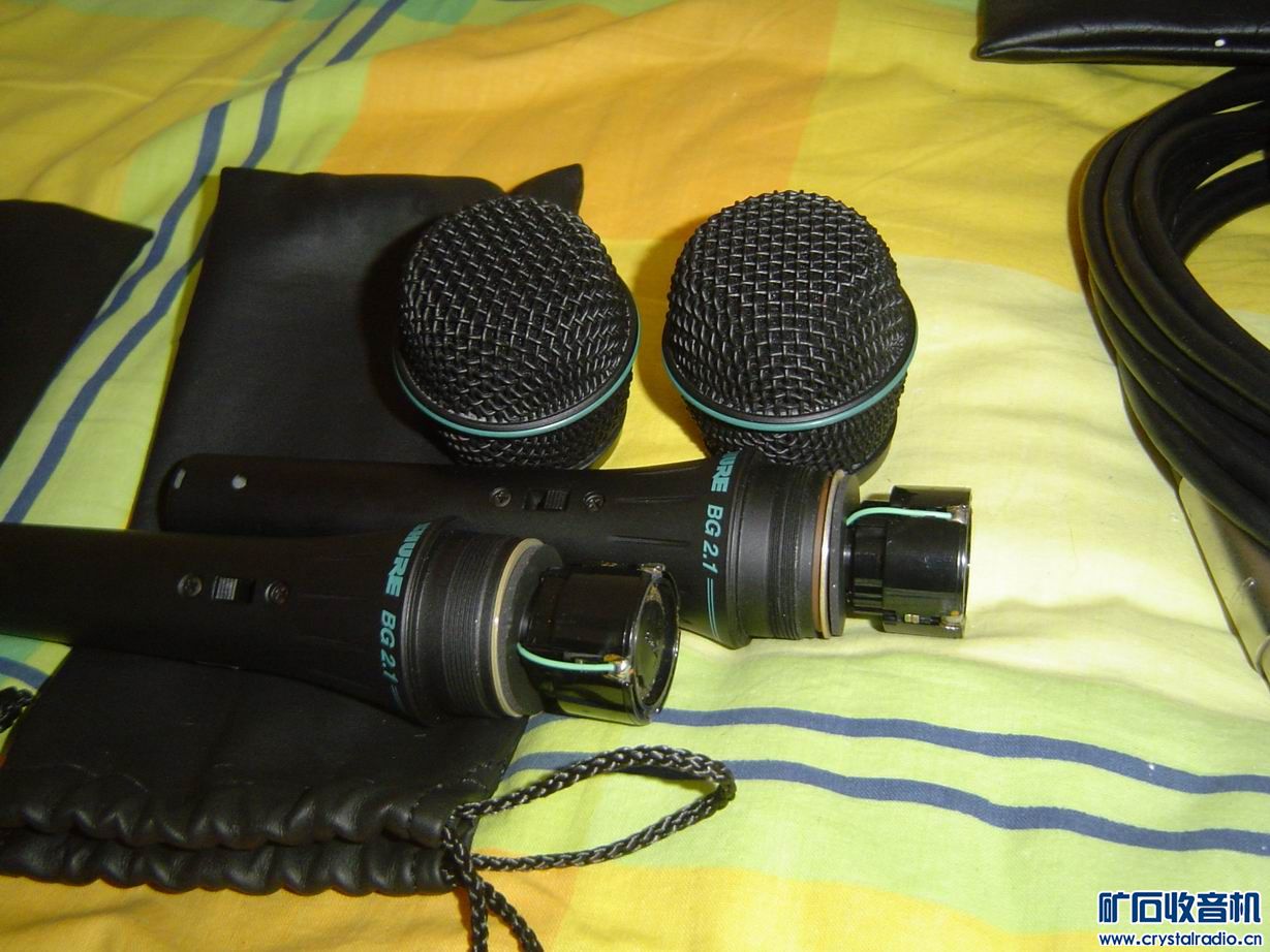 出两只9.9新 舒尔 SHURE BG2.1 有线话筒 - 〓