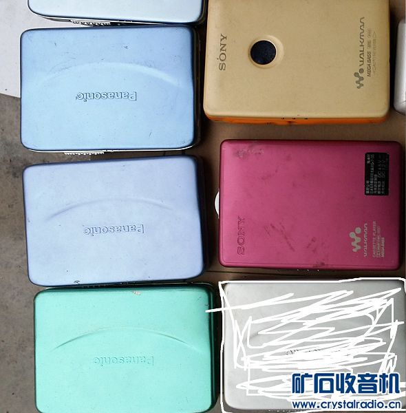 5个 索尼 松下 超薄磁带随身听 西门子老手机 多