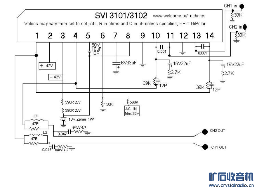 松下功放SVI3102电路图 - 〓基础知识普及