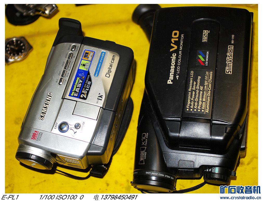 三星DV图像清晰,和一个不开机的松下摄像机1