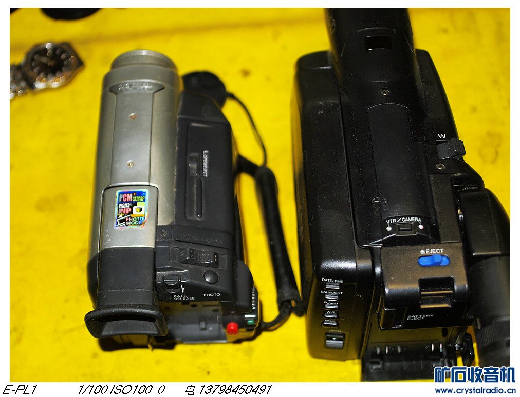 三星DV图像清晰,和一个不开机的松下摄像机1