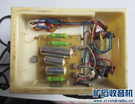 手摇磁石电话机机芯,47表电路板,摇表,云母电容