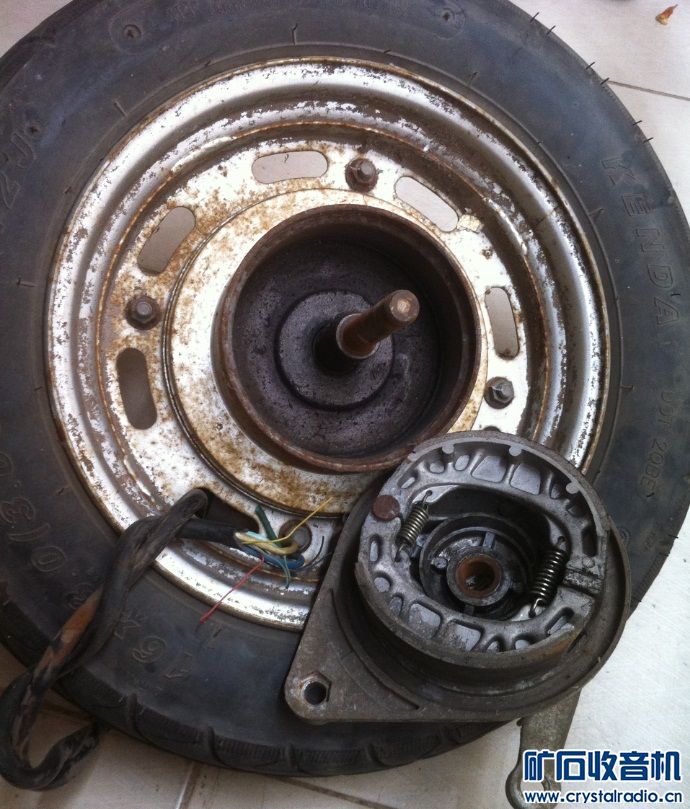 拆了一台本铃电动车,卖控制器,前轮和后轮,电机