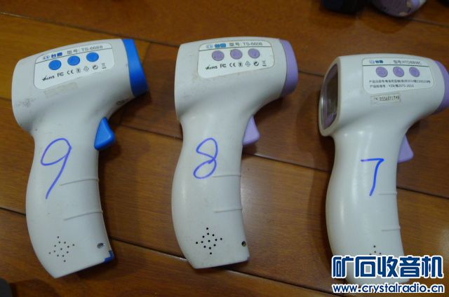 再到一批非接触式测温枪、额温枪,都有发烧温