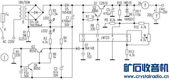 LM723 稳压电路故障仍然存在，请高手帮忙分析 - 〓晶体管与集成〓 - 矿石收音机论坛 - Powered by Discuz!