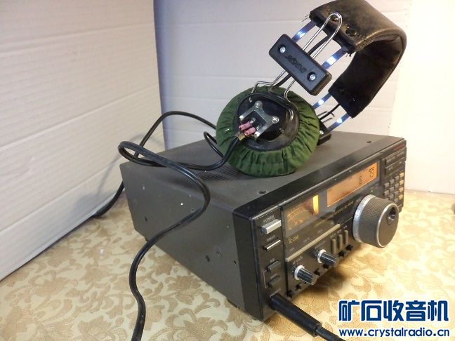 专业短波接收机 电台专用耳机 足球型半导体冰