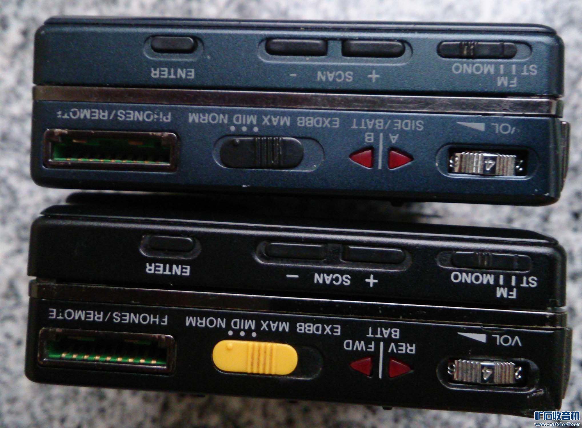刚收到的2个索尼磁带随身听WM-FX85和WM-