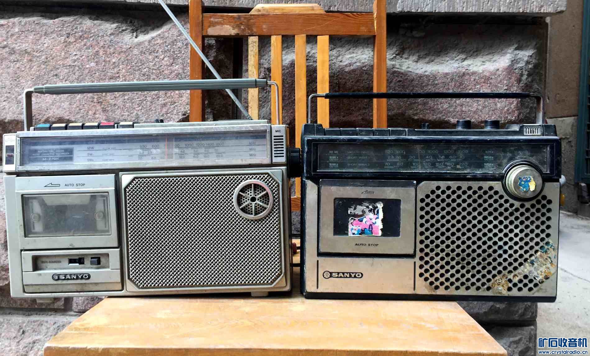 78元出2台日本原装三洋收录机,配件价打包转让