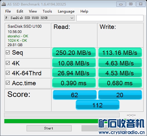 as-ssd-bench SanDisk SSD U100 2016.8.1 22-29-06.png