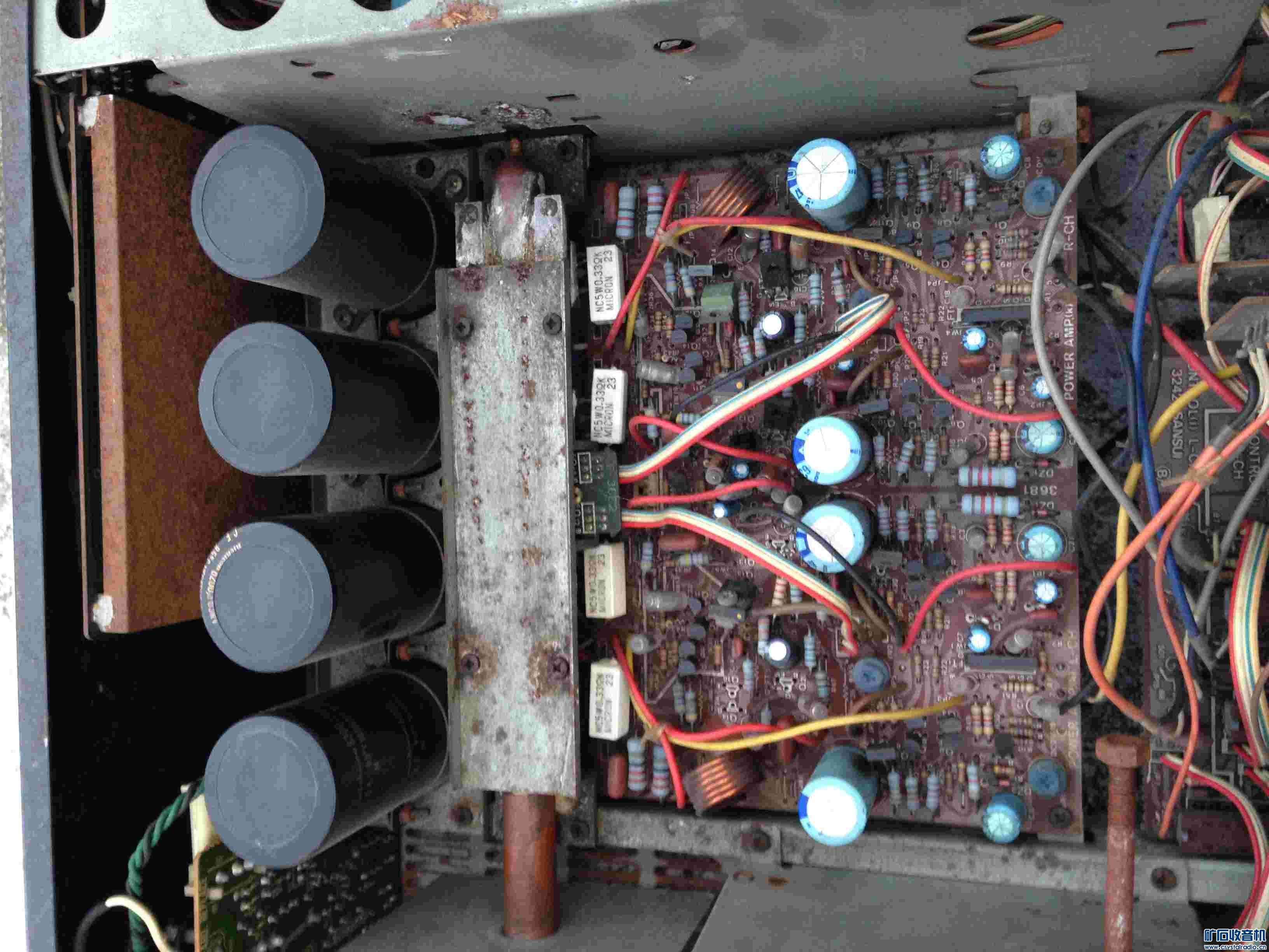 配件价处理日本山水D607F发烧纯功放尸体一