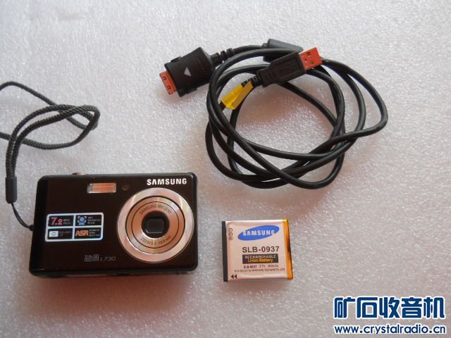 三星蓝调相机 2块锂电池2G内存卡索尼数码相