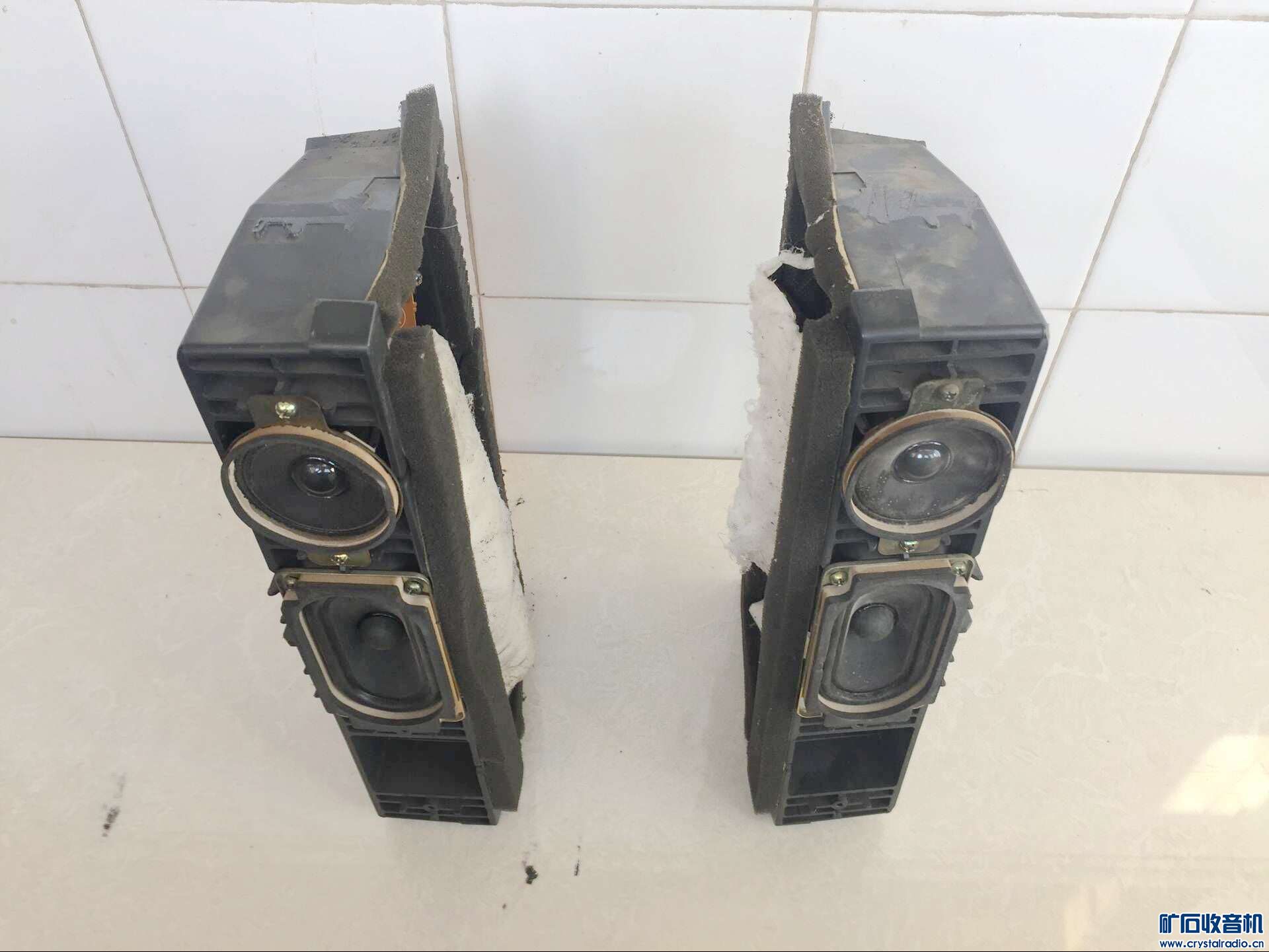 出一套索尼棕盆电视喇叭全套6个,带分频 - 〓器