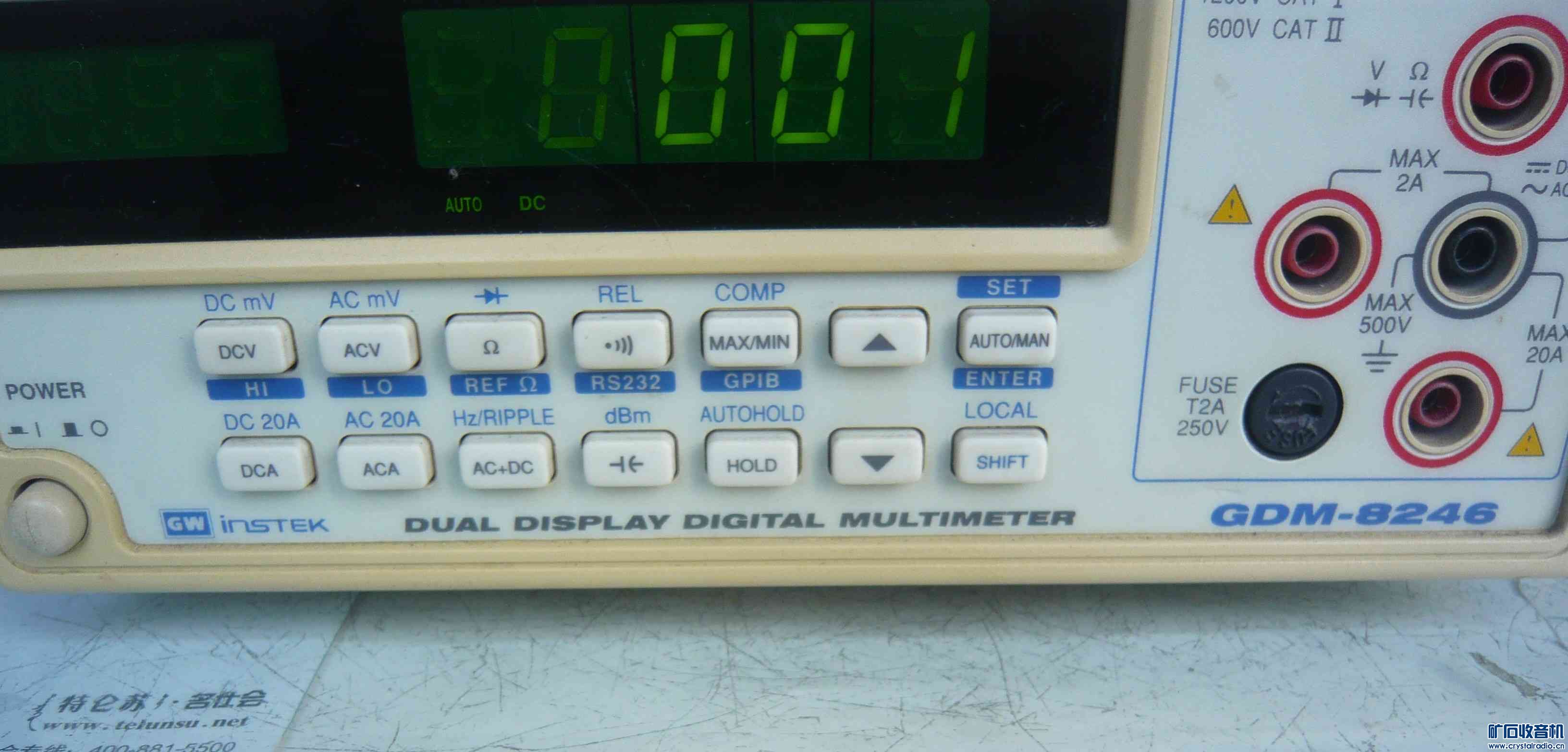 固纬8246四位半台表 270元