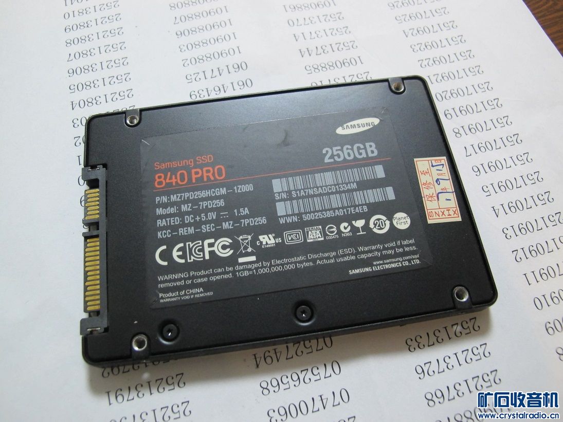 原装三星高端256g ssd固态硬盘 840pro mlc颗粒