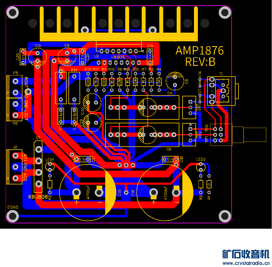 Pcb_AMP1876_V2