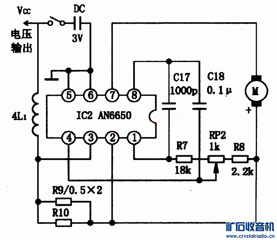 求电机稳速集成电路AN6605电路图 - 〓晶体管与集成〓 - 矿石收音机论坛 - Powered by Discuz!