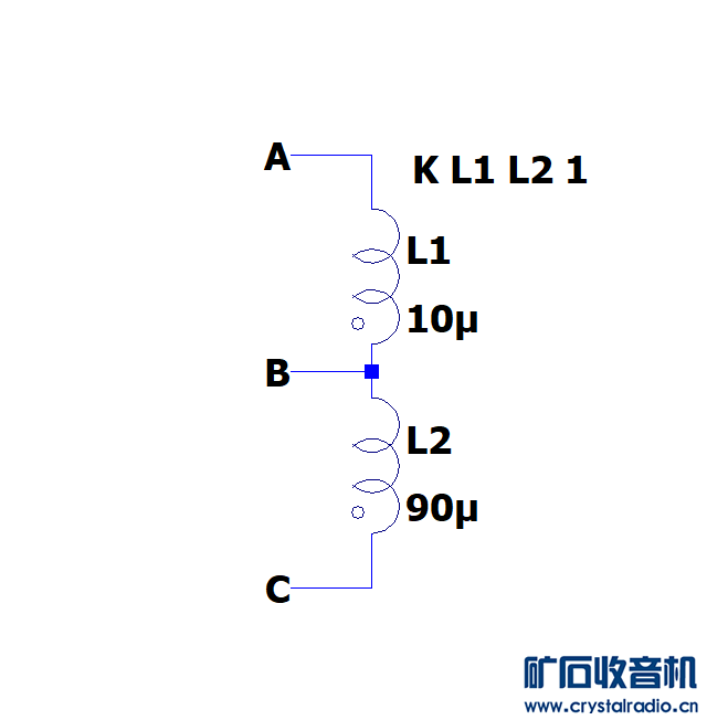 请教ltspice中如何定义电感的抽头？ 〓晶体管与集成〓 矿石收音机论坛 Powered by Discuz!