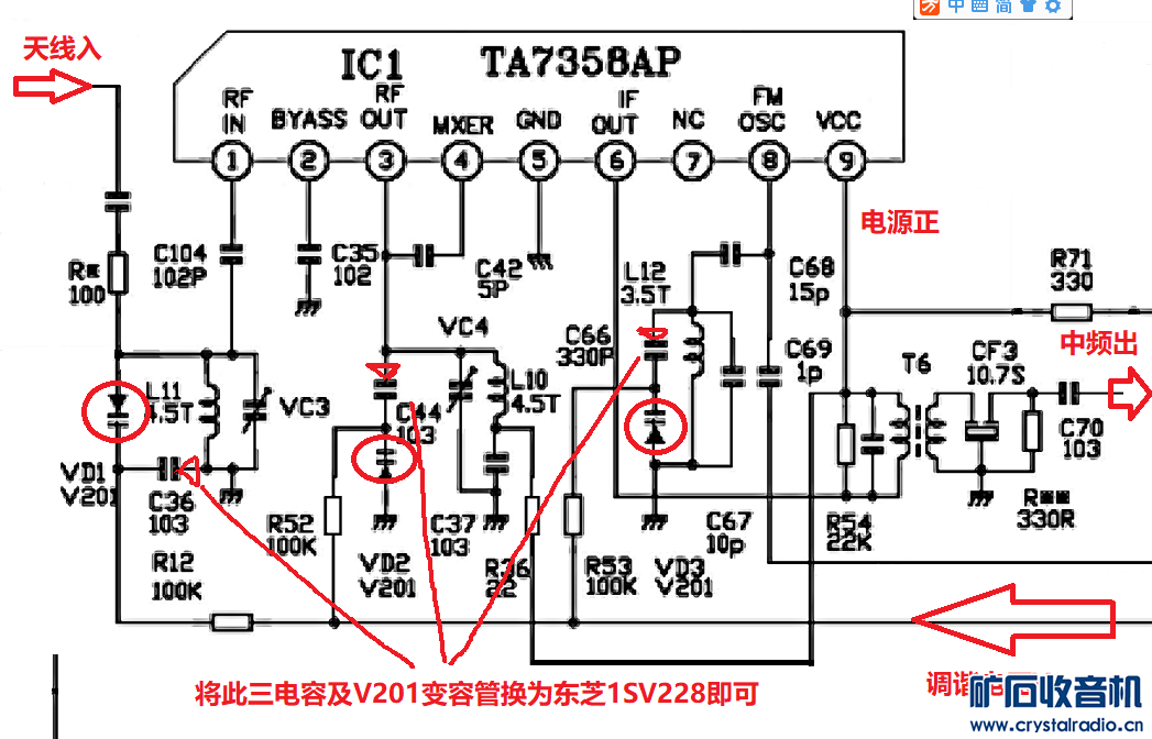 打磨DE1103,PL600,pl660,RP2100,S2000等TA7358电调谐高频头收音机，全面提高调频... - 〓晶体管与集成〓 ...