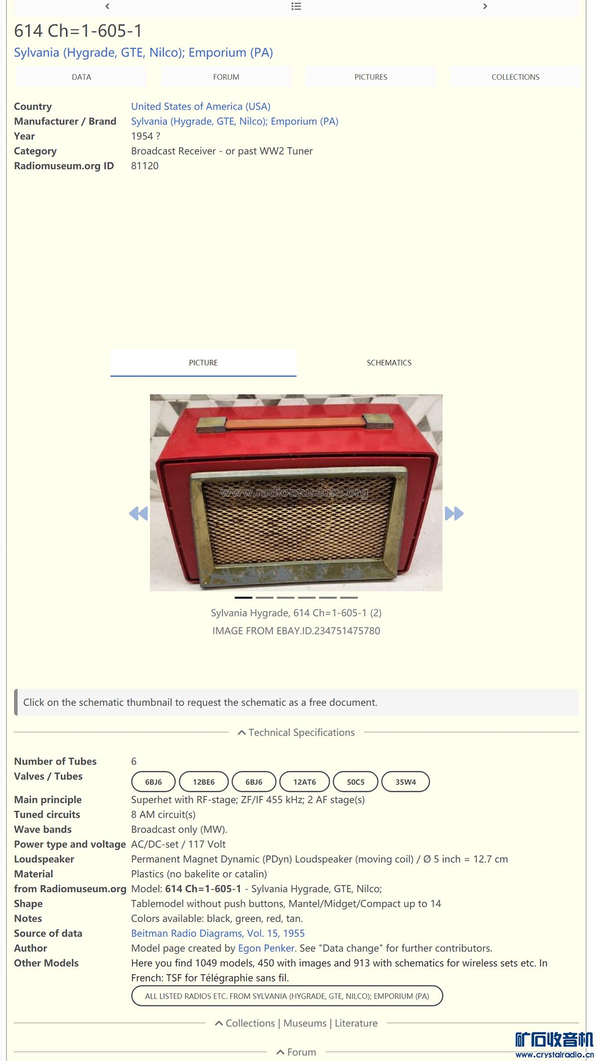 614 Ch=1-605-1 Radio Sylvania Hygrade, GTE, Nilco;.jpg