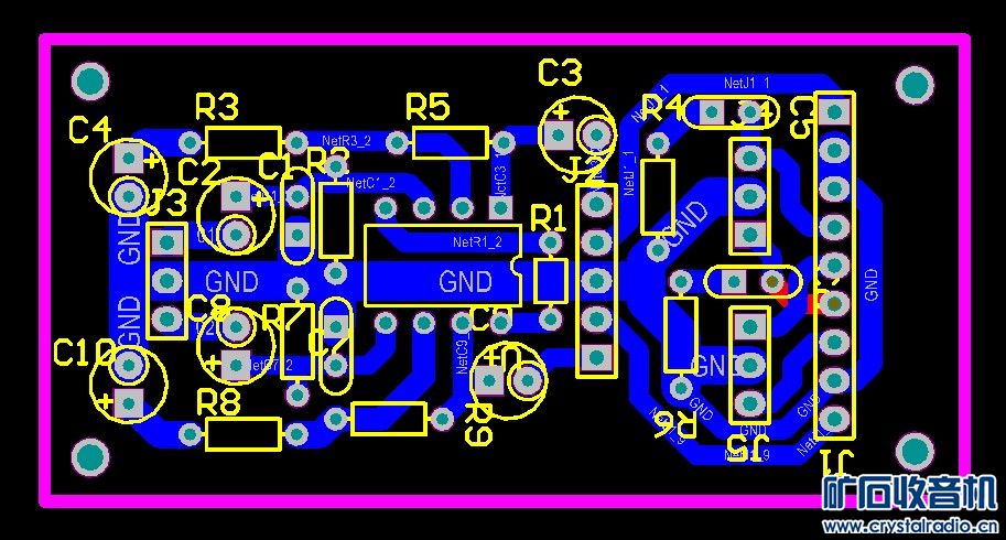 NE5532与TDA1521制作之PCB 希望大家拍砖